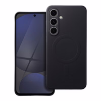 SILIKONA MAGNĒTISKAIS APVALKS saderīgs ar MagSafe priekš SAMSUNG S24 FE melns