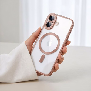 Tech-Protect MagFlex maciņš, paredzēts iPhone 17, caurspīdīgs rozā