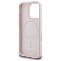 Viedtālruņa apvalks Karl Lagerfeld Silikona Nauble Heads Print MagSafe iPhone 16 Pro Max - rozā