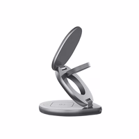 Forever MAWC-200 magnētiskais bezvadu lādētājs 15W pelēks 3in1