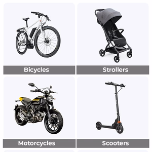 Blavec velosipēda turētājs BV-02 Velo stūrei (BV02-HSB) sudraba-melns