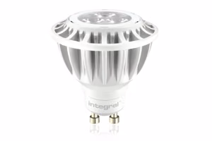 Integral GU10 PAR16 LED spuldze, 5 W (atbilst 35 W), 2700 K, 250 lm, silti balta gaisma