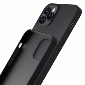3mk silikona viedtālruņa apvalks iPhone 12 Pro Max - melns