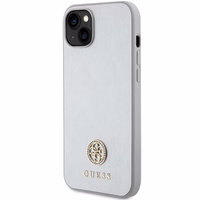 Guess GUHCP15MPS4DGPS iPhone 15 Plus 6.7" sudraba/sudraba cietais apvalks Strass Metāla Logotips