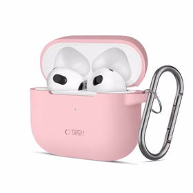 Tech-Protect silikona apvalks austiņām Apple AirPods 3 - rozā