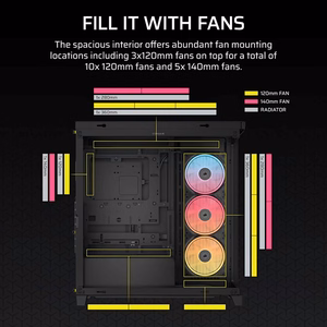 Corsair 4500X LX-R RGB rūdīts stikls vidēja torņa korpuss, melns