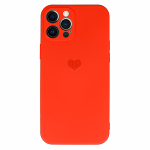 Vennus Silikona sirds apvalks Iphone 11 Pro dizains 1 sarkans