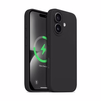 Crong Color Cover Magnetic - iPhone 16 Plus MagSafe maciņš (melns)