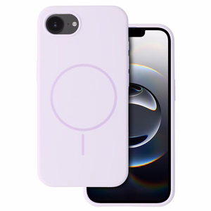 Magnētisks plānais silikona viedtālruņa apvalks Iphone 16e (m) - violets