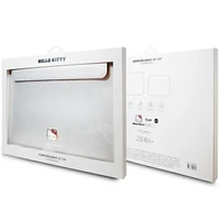 Hello Kitty PU Metal Logo apvalks 14" klēpjdatoram - sudraba