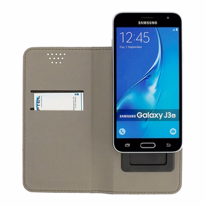 Universāls BOOK MAGNET viedtālruņa apvalks - 5,5-6,0 collas melns