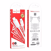 Kabelis USB C uz Lightning Hoco PD 2,4A 20W 1 m X88 balts