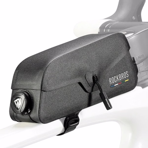 Rockbros AS-134 ROAD TO SKY ūdensizturīga 0,9 l velosipēda rāmja soma – melna