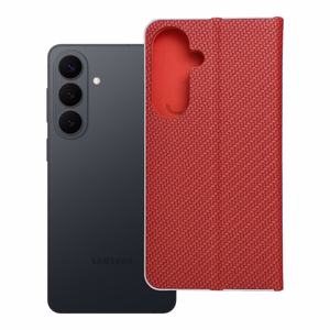 LUNA Book Carbon viedtālruņa apvalks SAMSUNG S26 Edge sarkans