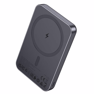 Portatīvais lādētājs saderīgs ar MagSafe Hoco 5000 mAh 2A 5W J160 metāla pelēks