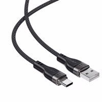 Acefast C11-04 USB-A - USB-C 3A kabelis 1.2m magnētiskais pīts - melns