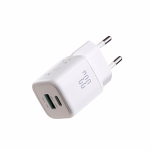Joyroom JR-TG7 33W USB-A + USB-C sienas lādētājs ar 60W USB-C uz USB-C 1m kabeli balts