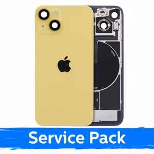 Aizmugurējais vāciņš, saderīgs ar Apple iPhone 14 / Dzeltens / (Service Pack)