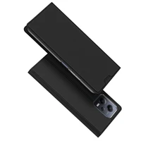 Dux Ducis Skin Pro viedtālruņa apvalks Xiaomi Redmi Note 12 5G / Poco X5 5G Flip karšu maciņš statīvs melna