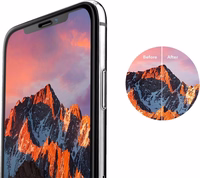 Rūdīts stikls 2.5D Tellos Apple iPhone 7/8/SE 2020/SE 2022 melns