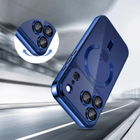 Tech-Protect MagFlex MagSafe maciņš iPhone 17 Pro caurspīdīgs tumši zils