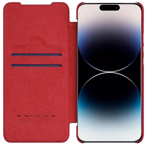 Nillkin Qin Pro Leather Apple iPhone 14 Pro Max sarkans
