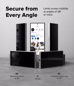Ringke Easy Slide Privacy 360 2 privātuma aizsargstiklu komplekts modelim Samsung Galaxy Z Fold 8 Ultra