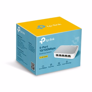 TP-Link TL-SF1005D pārvaldīts Fast Ethernet (10/100) balts