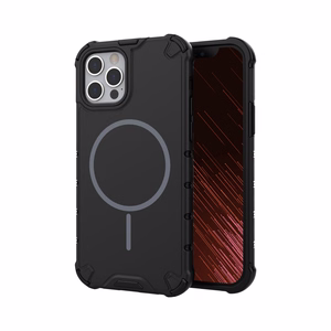 Чехол Defender 2in1 Mag для iPhone 12 6,1" чёрный