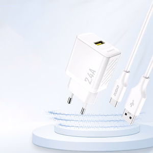 Dudao A23 2.4A USB-A lādētājs – balts