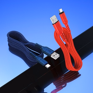 Kabelis USB A uz USB C Hoco QC 3A 1 m X59 zilais