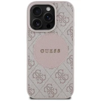 Guess 4G Circle Classic Logo MagSafe iPhone 16 Pro apvalks - rozā