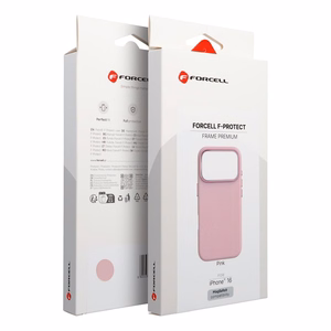 Maciņš priekš iPhone 16 Forcell F-Protect Frame Premium saderīgs ar Magsafe rozā