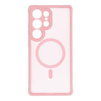 FULL MATTE MAG COVER magnētiskais viedtālruņa apvalks, saderīgs ar MagSafe, paredzēts XIAOMI REDMI NOTE 14 5G, gaiši rozā