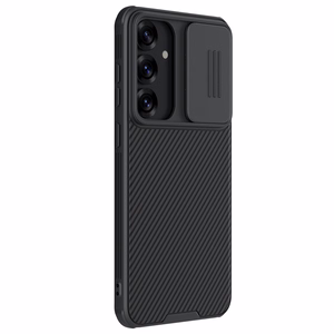 Nillkin CamShield Pro viedtālruņa apvalks Samsung Galaxy S25 ar kameras pārsegu - Melns