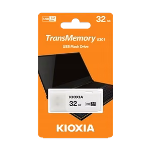 Kioxia TransMemory U301 USB zibatmiņa 32 GB USB Type-A 3.2 Gen 1 (3.1 Gen 1) balta
