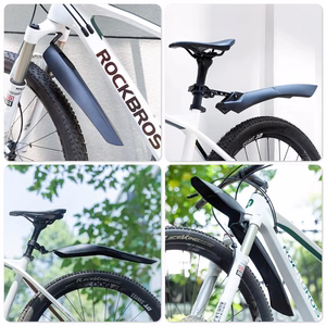 Rockbros FK-880 priekšējie un aizmugurējie velosipēda dubļusargi 24" velosipēdiem - melni