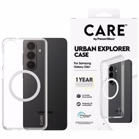 CARE by PanzerGlass Urban Explorer Transparent Case w. White Qi for Samsung Galaxy S26+ - transparent