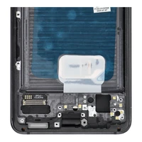 LCD ekrāns SAMSUNG S21 5G pelēks SOFT OLED ar rāmi