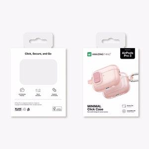 AmazingThing Minimāls futrālis AirPods Pro 3 - Rozā krāsā