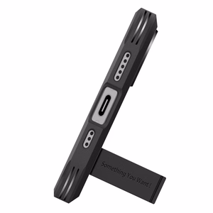 Spigen Tough Armor Mag Чехол совместимый с MagSafe для iPhone 17 чёрный