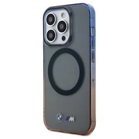 BMW Gradient Bumper Magnētiskais viedtālruņa apvalks iPhone 15 Pro Max - pelēks