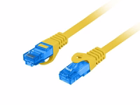 LANBERG PATCHCORD S/FTP CAT.6A 3M dzeltens LSZH