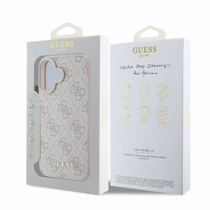 Guess 4G Classic viedtālruņa apvalks iPhone 16 - rozā