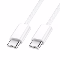 BWOO Kabelis USB-C - USB-C 1m 60W iPhone 15 BO-X284 balts