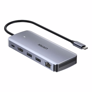 UNITEK aktīvs USB-C sadalītājs 10Gbps, M.2, HDMI, PD 100W