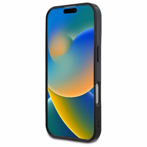 Mercedes MB Divslāņu krustotas līnijas MagSafe viedtālruņa apvalks iPhone 16 Pro - Melns