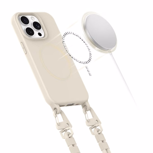 Tech-Protect MagNecklace Magnētiskais viedtālruņa apvalks iPhone 15 Pro - bēšs