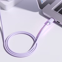 Joyroom Multi-Color Series A14 USB-C / USB-C 100W kabelis 1.2 m - violets