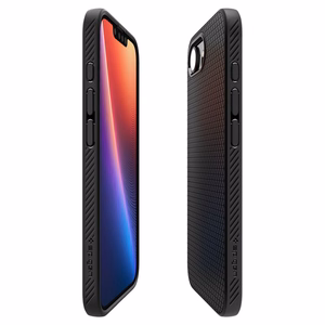 Spigen Liquid Air iPhone 16e viedtālruņa apvalks - matēts melns